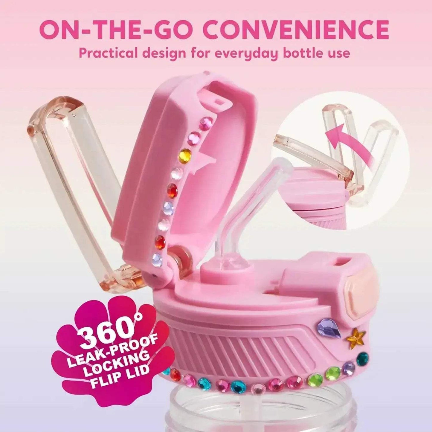 Mermaid Water Bottle Decorating Kit For Girls DIY Gems - ToylandEU
