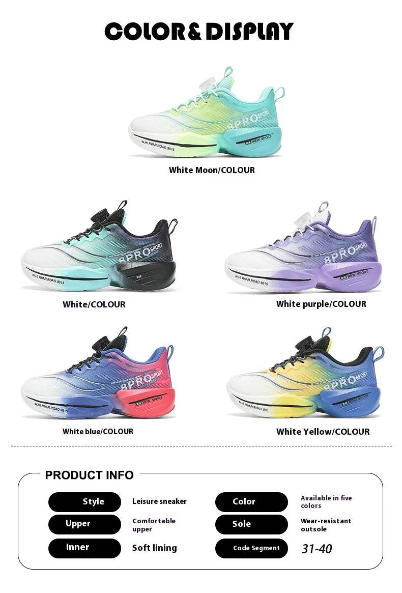 Mesh Breathable Running Shoes For Boys With Kids Buttons - ToylandEU