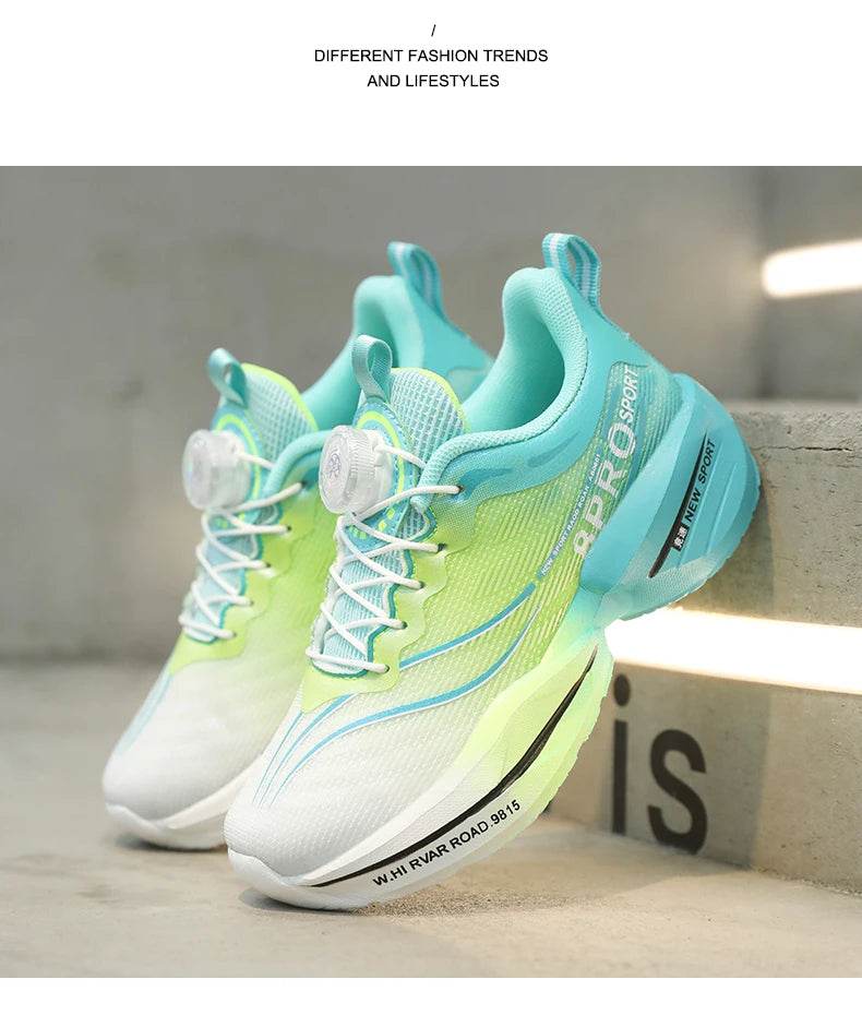 Mesh Breathable Running Shoes For Boys With Kids Buttons - ToylandEU