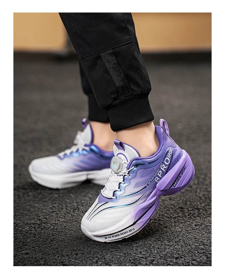 Mesh Breathable Running Shoes For Boys With Kids Buttons - ToylandEU