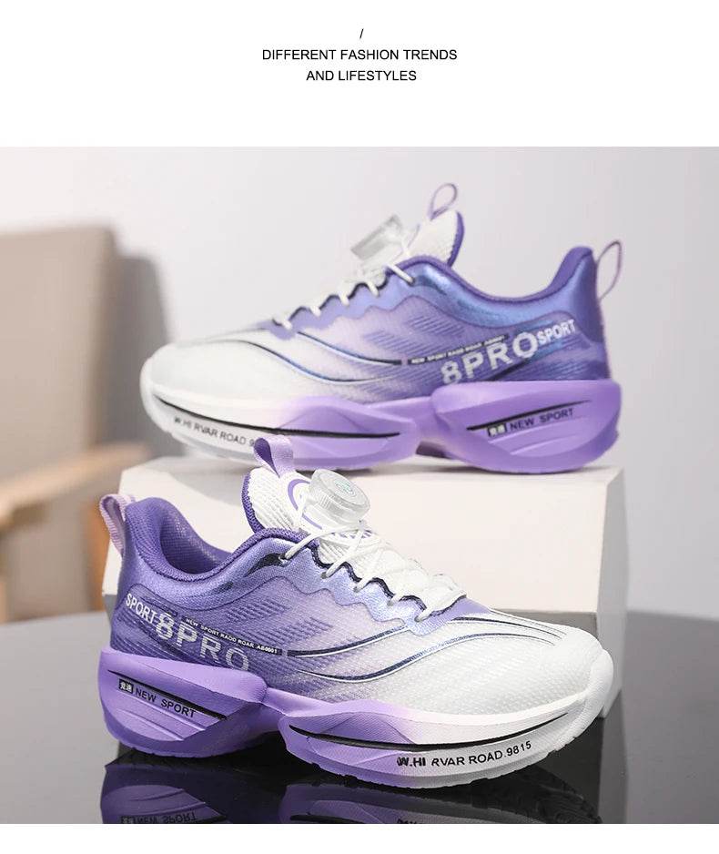 Mesh Breathable Running Shoes For Boys With Kids Buttons - ToylandEU