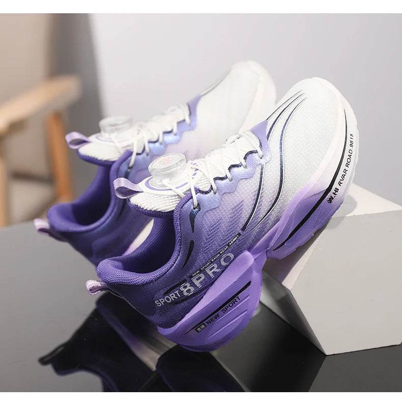 Mesh Breathable Running Shoes For Boys With Kids Buttons - ToylandEU