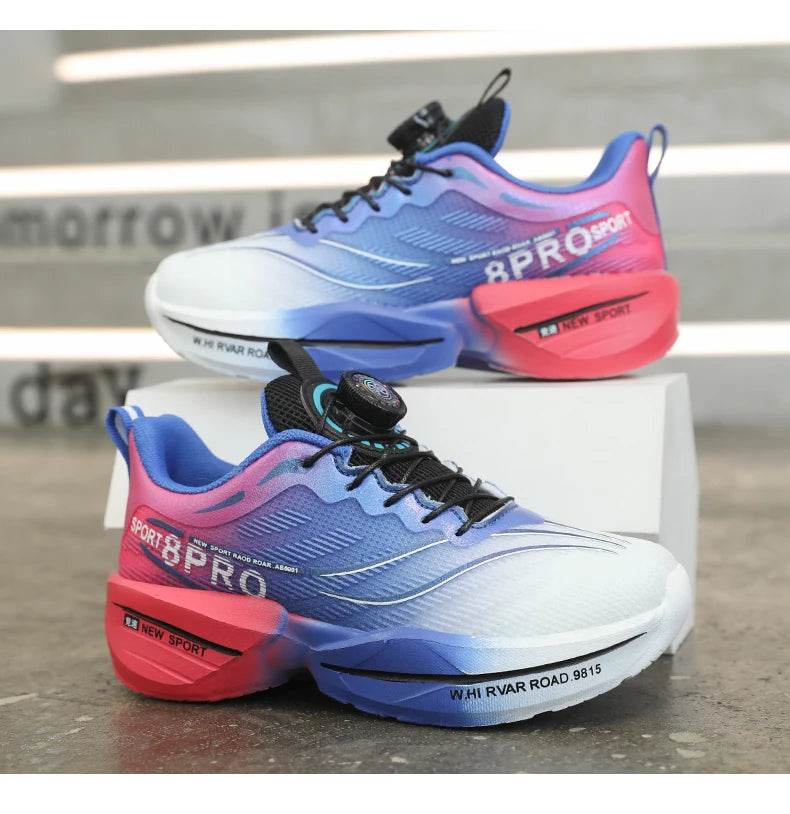 Mesh Breathable Running Shoes For Boys With Kids Buttons - ToylandEU