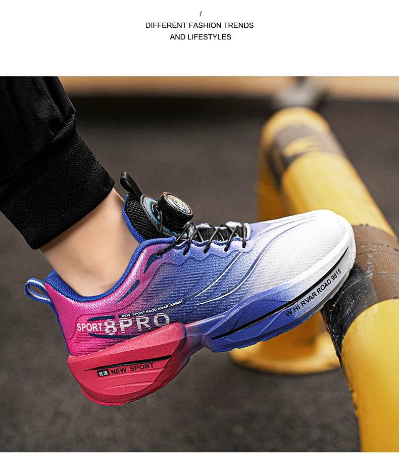 Mesh Breathable Running Shoes For Boys With Kids Buttons - ToylandEU