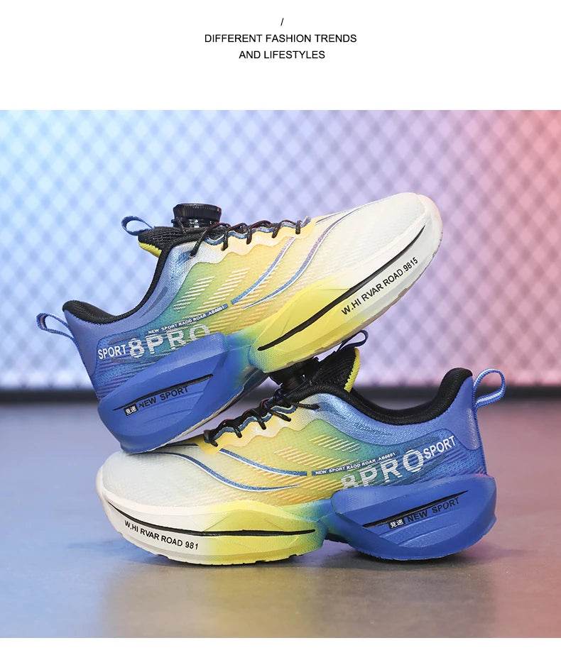 Mesh Breathable Running Shoes For Boys With Kids Buttons - ToylandEU