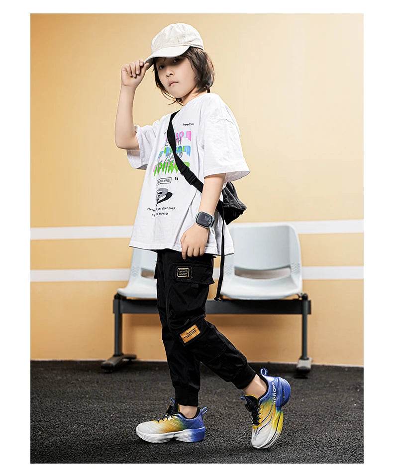 Mesh Breathable Running Shoes For Boys With Kids Buttons - ToylandEU