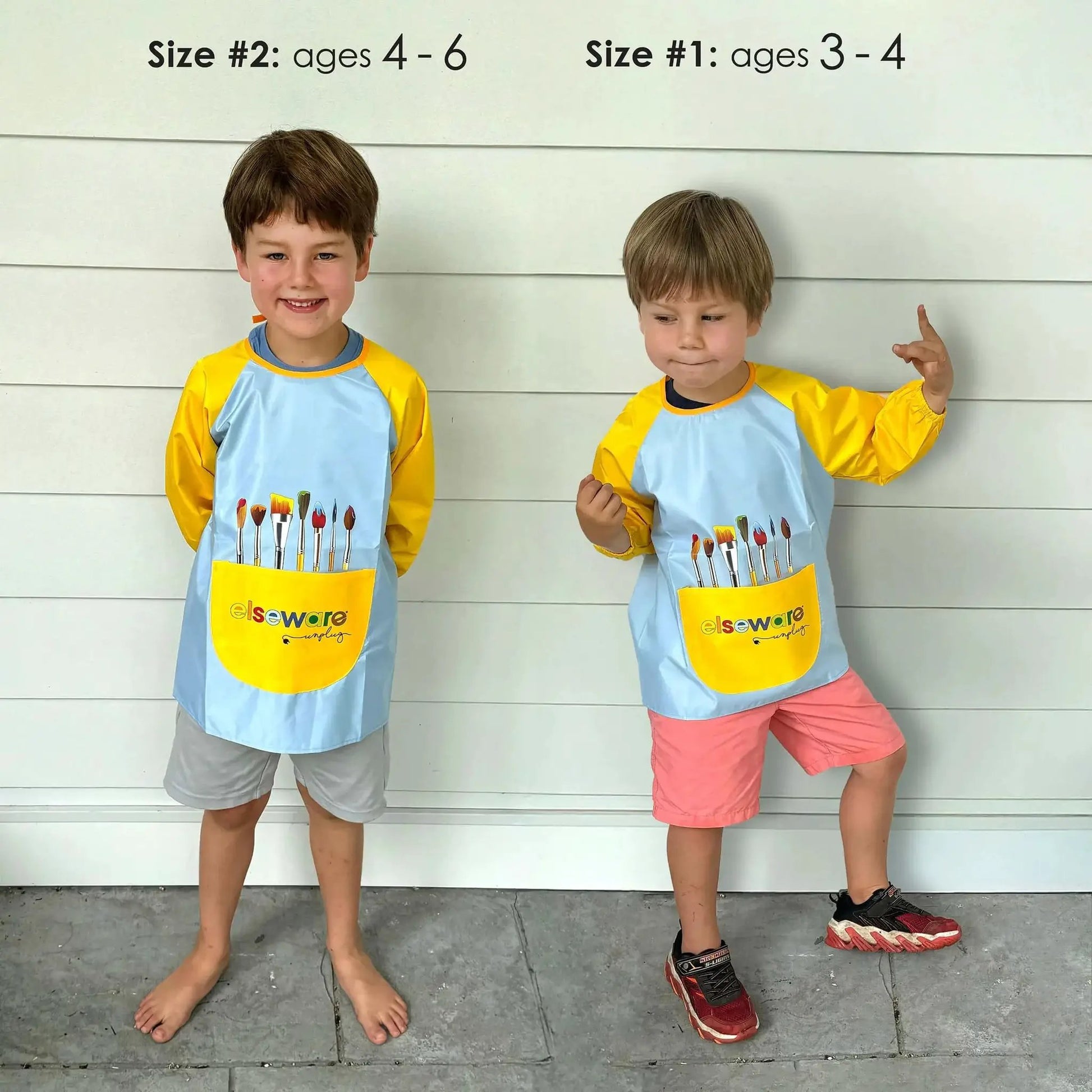 Mess-Free Kids Paint Bundle | All-Natural Finger Paint & Art Smock Set - ToylandEU