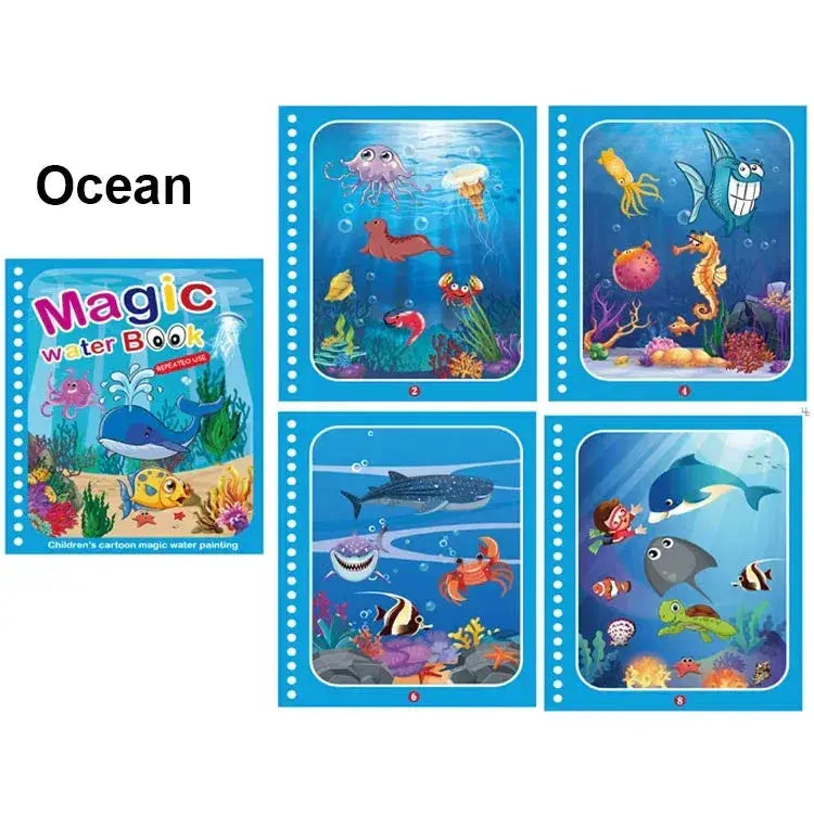 Mess Free Water Painting Book For Kids Educational Safe Toy - ToylandEU