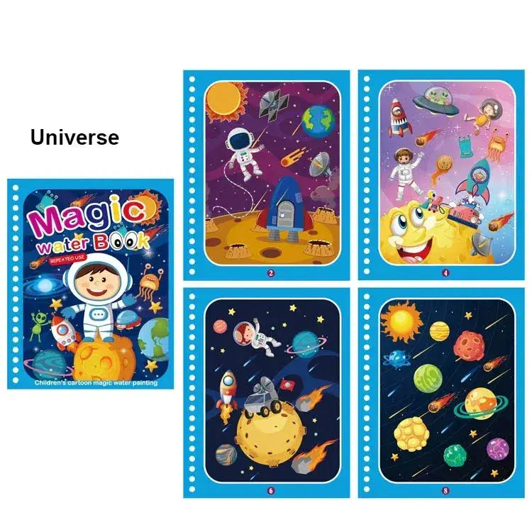 Mess Free Water Painting Book For Kids Educational Safe Toy - ToylandEU