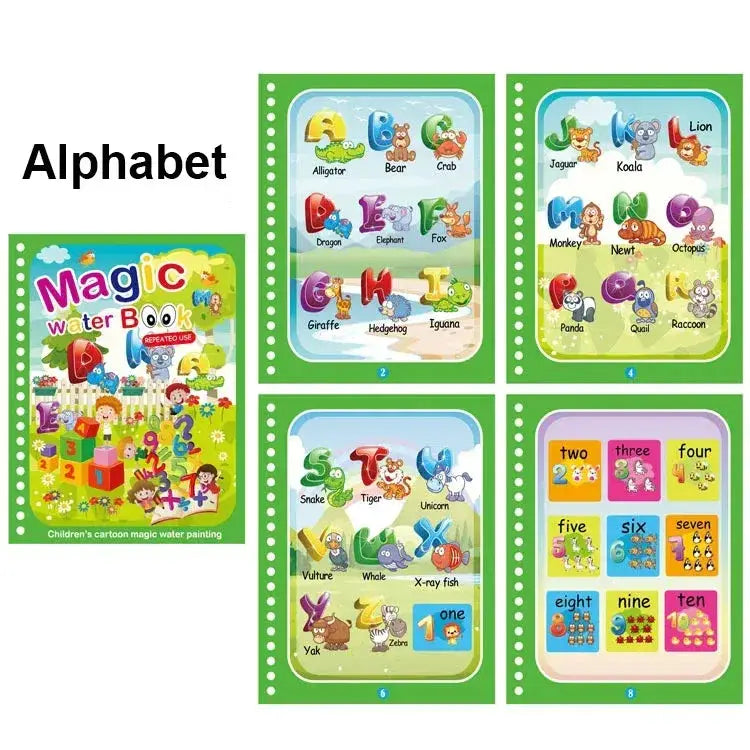 Mess Free Water Painting Book For Kids Educational Safe Toy - ToylandEU