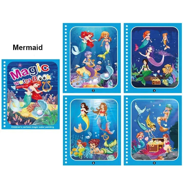 Mess Free Water Painting Book For Kids Educational Safe Toy - ToylandEU