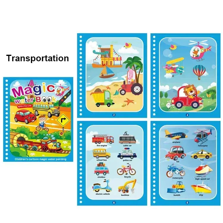 Mess Free Water Painting Book For Kids Educational Safe Toy - ToylandEU