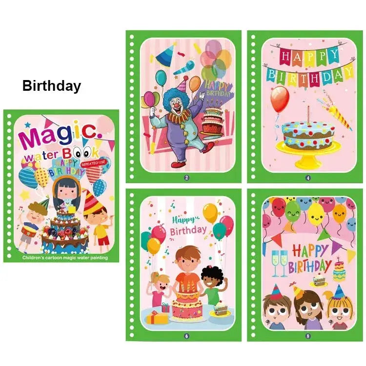 Mess Free Water Painting Book For Kids Educational Safe Toy - ToylandEU