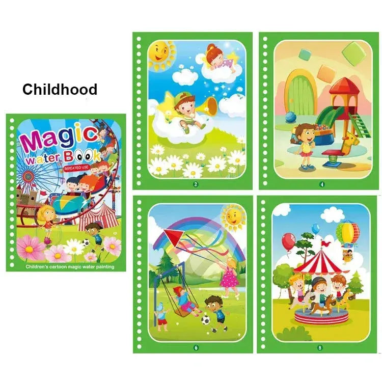 Mess Free Water Painting Book For Kids Educational Safe Toy - ToylandEU
