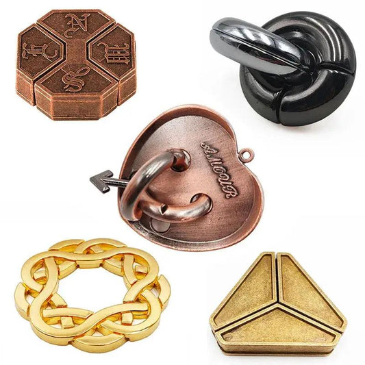  Metal 3D Puzzle Brain Teaser for All Ages Sturdy -  ToylandEU™