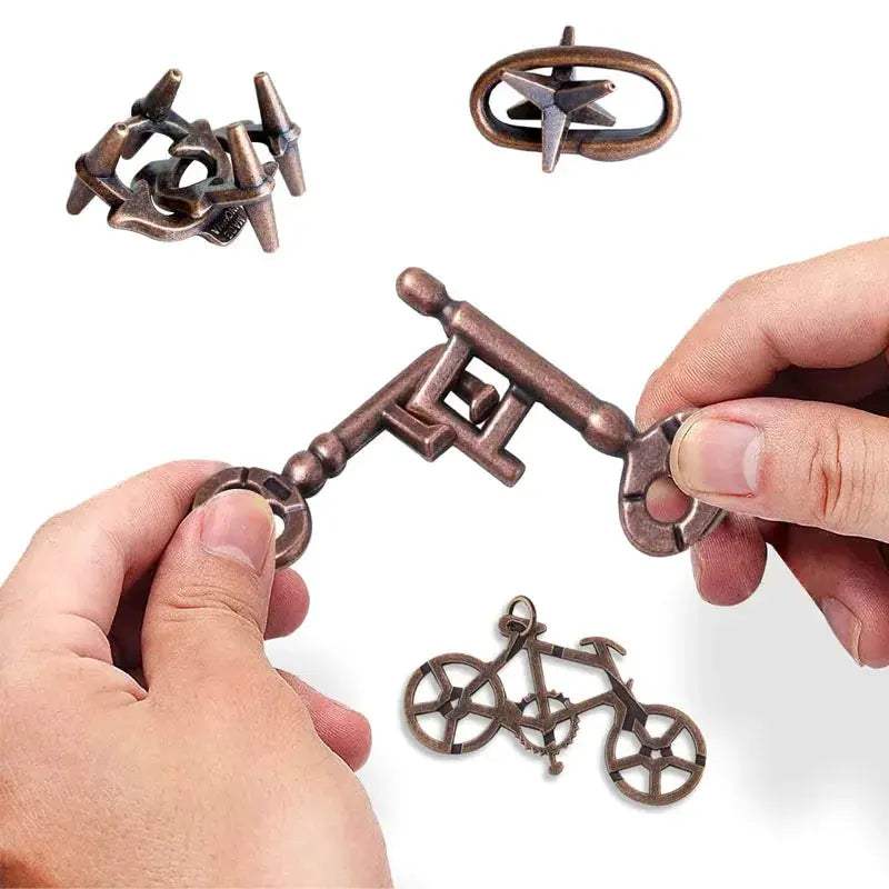  Metal 3D Puzzle Brain Teaser for All Ages Sturdy -  ToylandEU™