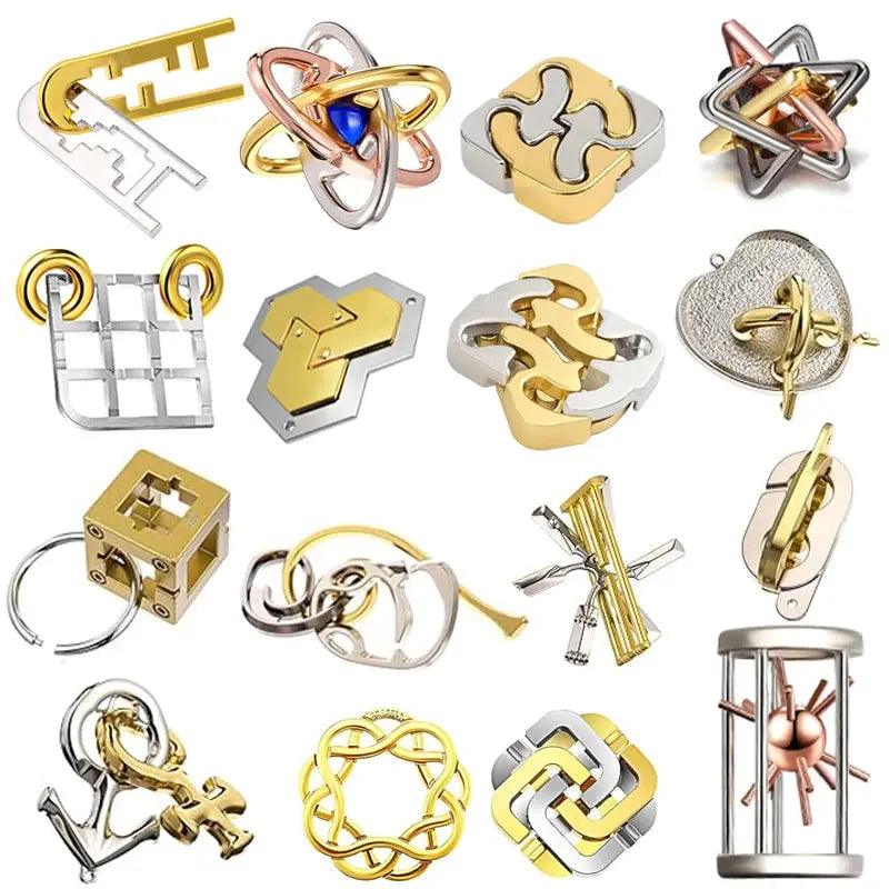  Metal Brain Teaser Puzzle Disentanglement Challenge -  ToylandEU™