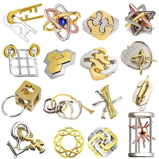  Metal Brain Teaser Puzzle Disentanglement Challenge -  ToylandEU™