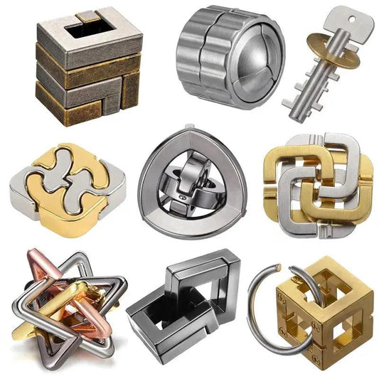  Metal Brain Teaser Puzzle For Adults And Kids Durable -  ToylandEU™