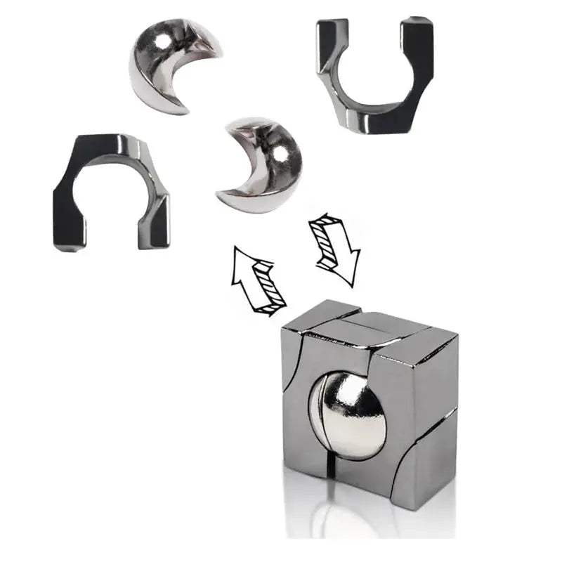  Metal Brain Teaser Puzzle For Adults And Kids Durable -  ToylandEU™