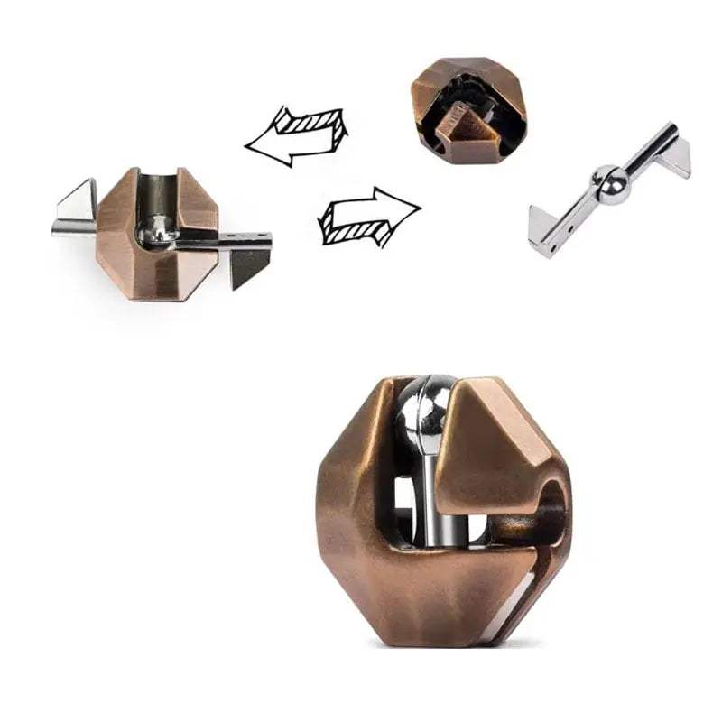  Metal Brain Teaser Puzzle For Adults And Kids Durable -  ToylandEU™