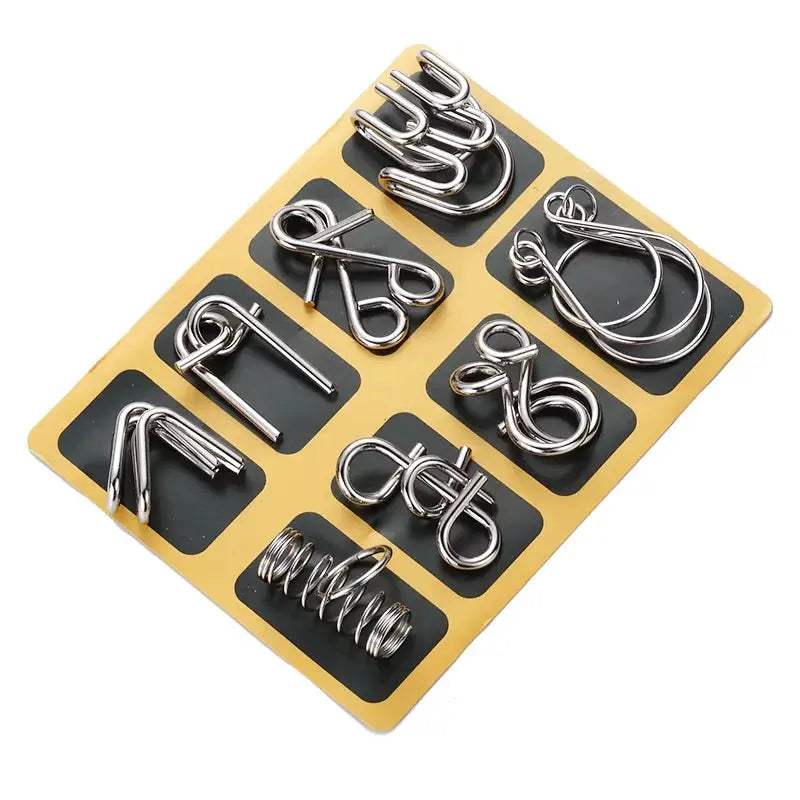  Metal Brain Teaser Puzzle IQ Challenge For All Ages -  ToylandEU™