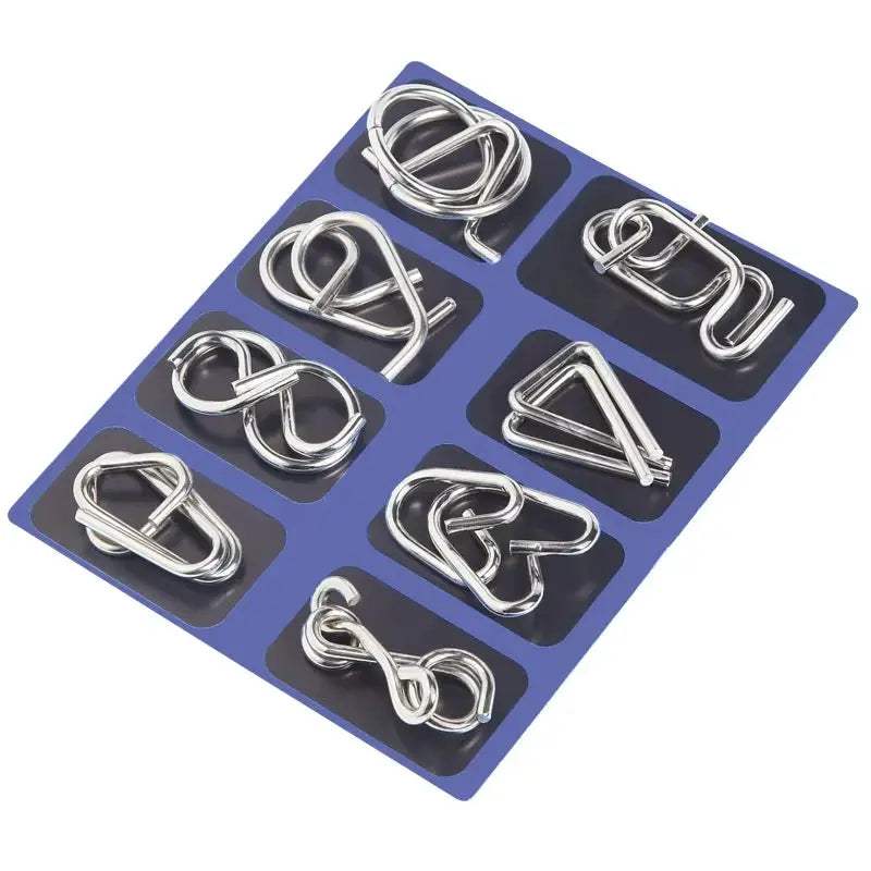  Metal Brain Teaser Puzzle IQ Challenge For All Ages -  ToylandEU™