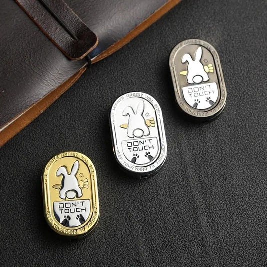  Metal EDC Fidget Slider Stress Relief Rabbit Pattern -  ToylandEU™
