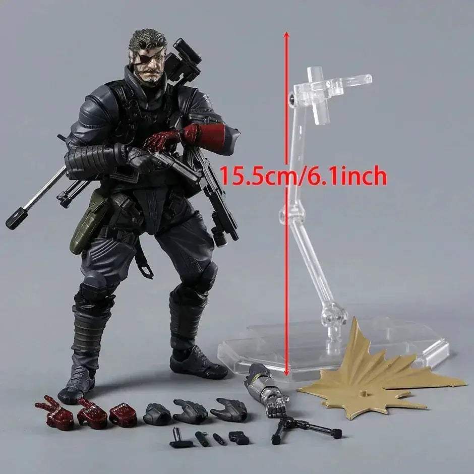Metal Gear Solid 5 Venom Snake Action Figure PVC 6.1 Inch Desktop Model Unisex Finished Goods - ToylandEU