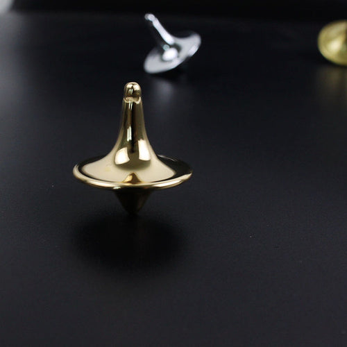 Gyro Metal Spinning Top with Totem Print - Silver ToylandEU.com Toyland EU