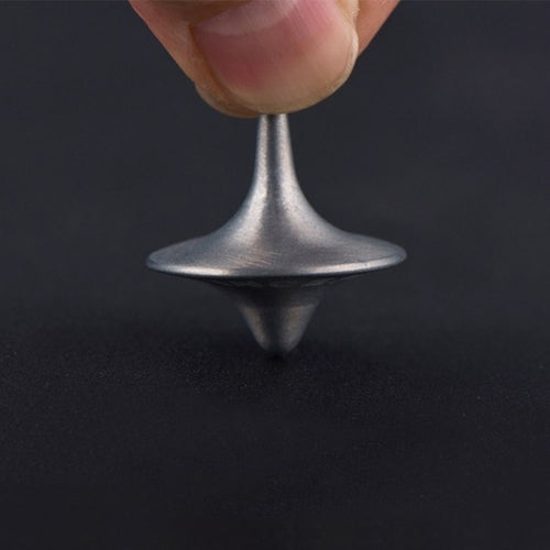 Gyro Metal Spinning Top with Totem Print - Silver ToylandEU.com Toyland EU