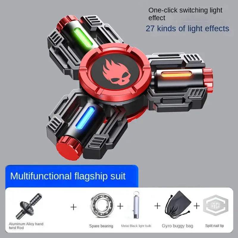 Fidget Toys Metal Hand Spinner Desk EDC Gyro Luminous Gyro scope Stress ADHD Relief Creative Toys for Men Adults Kids Antiestres - ToylandEU