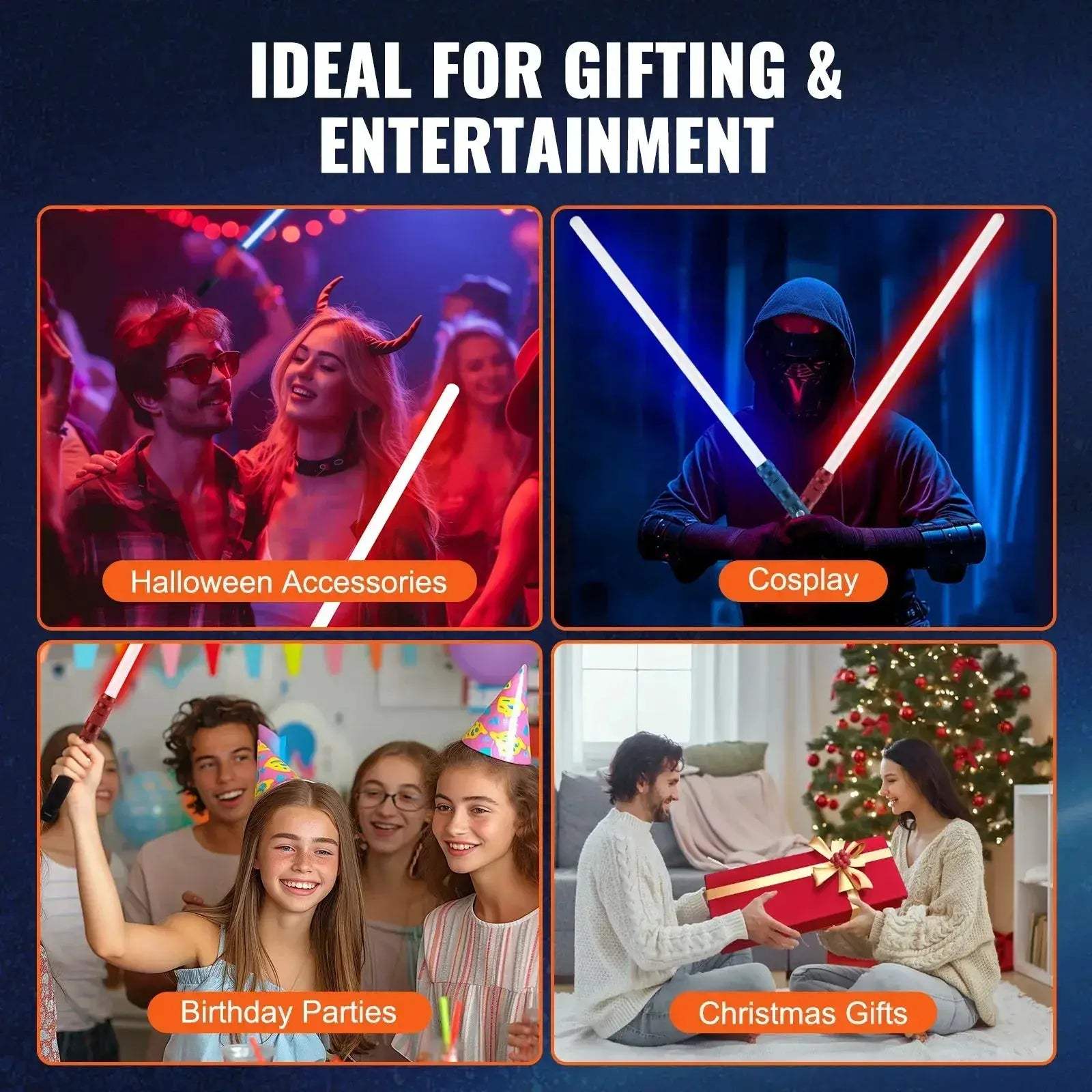 Metal Lightsaber Dueling Saber With 14 RGB Colors FX Sound - ToylandEU