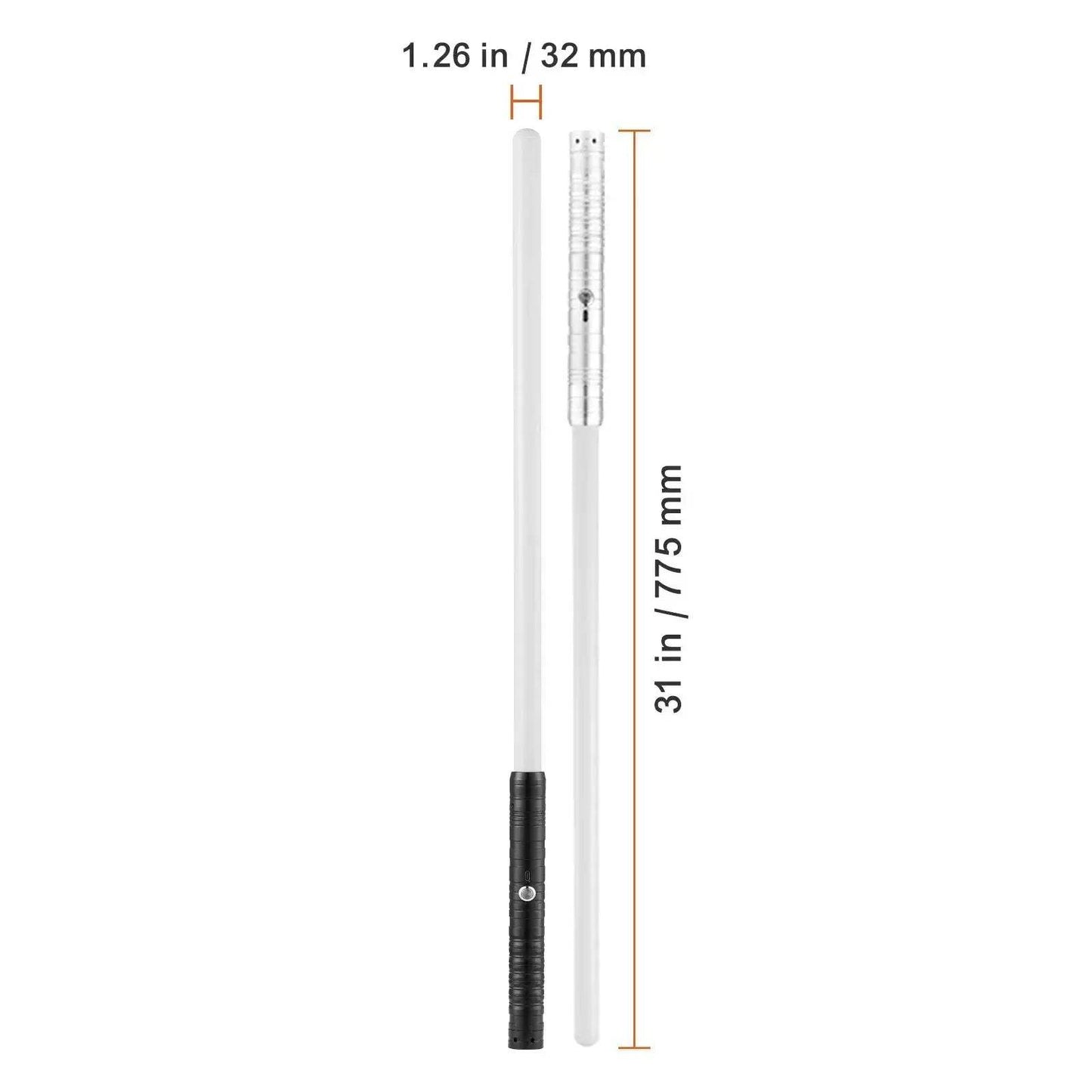 Metal Lightsaber Dueling Saber With 14 RGB Colors FX Sound - ToylandEU