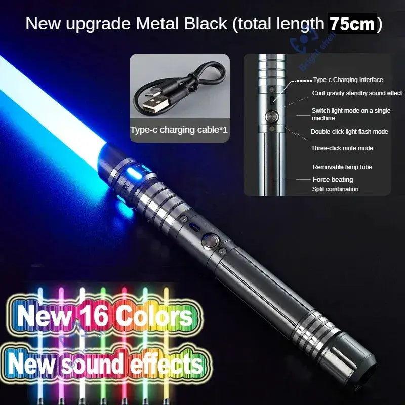  Metal Lightsaber Laser Sword RGB Color Change And Sound -  ToylandEU™