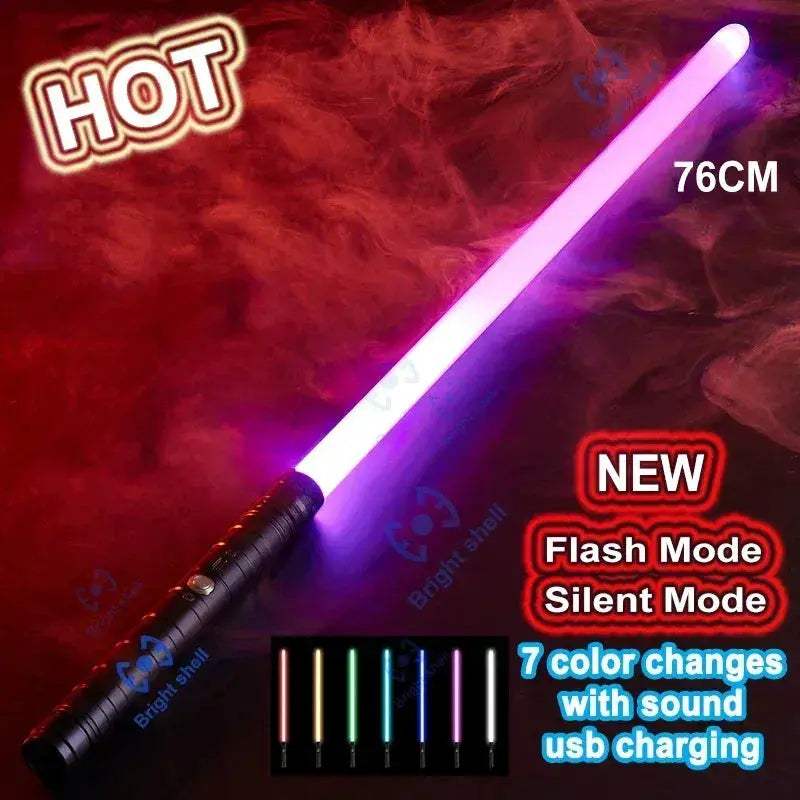 Metal Lightsaber Laser Sword With RGB Color Change And Sound - ToylandEU