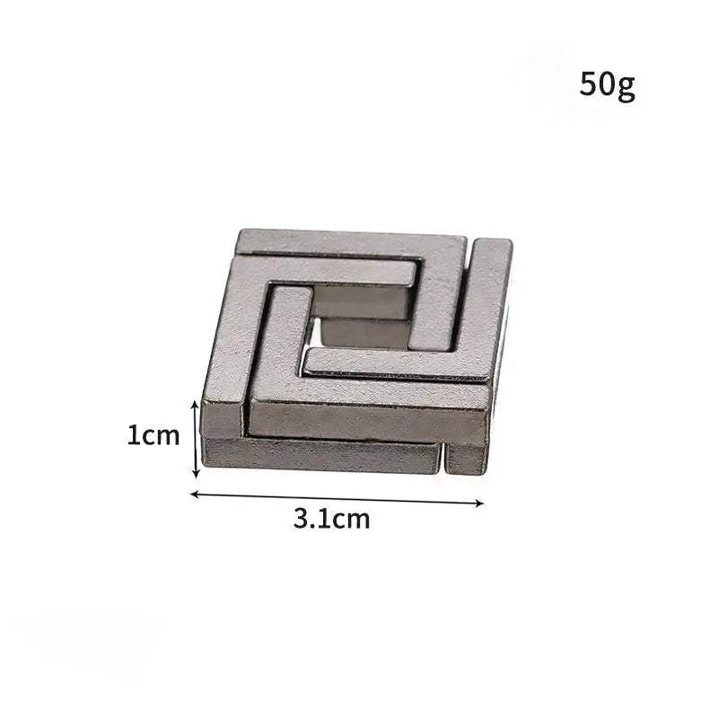 Lock Puzzles Classic IQ Metal Brain teaser Magic Baffling Puzzles Game Toys For Children Adults Funny Gifts Metal Puzzle - ToylandEU