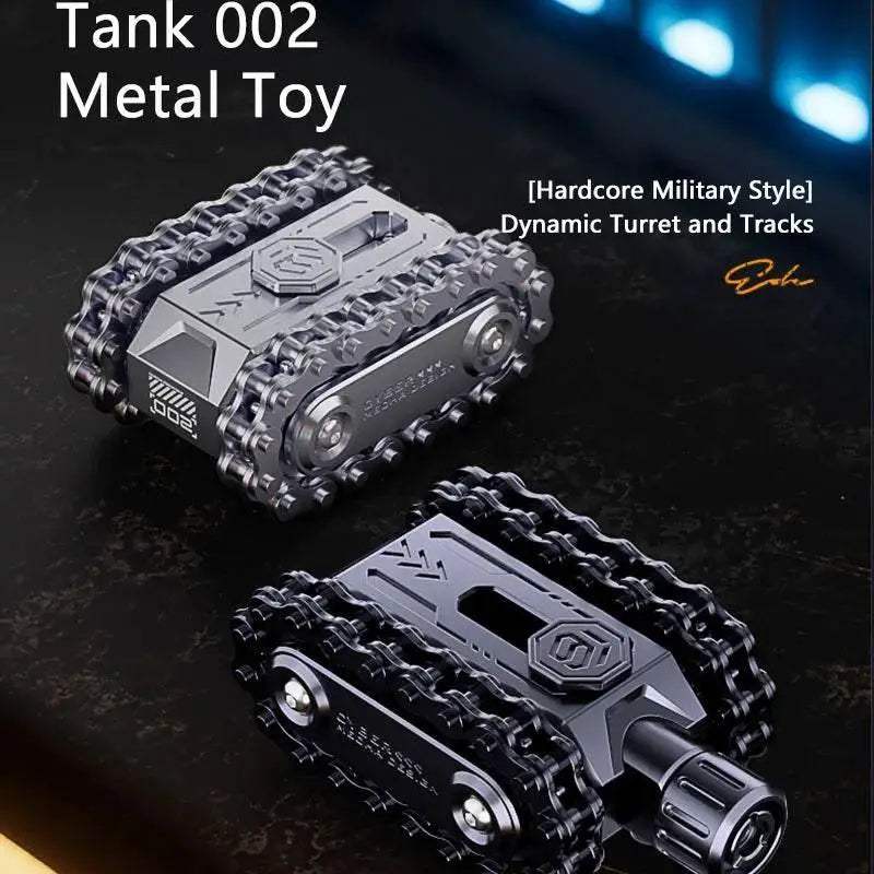 Metal Rotating Tank Fidget Toy Hardcore Military Style EDC - ToylandEU