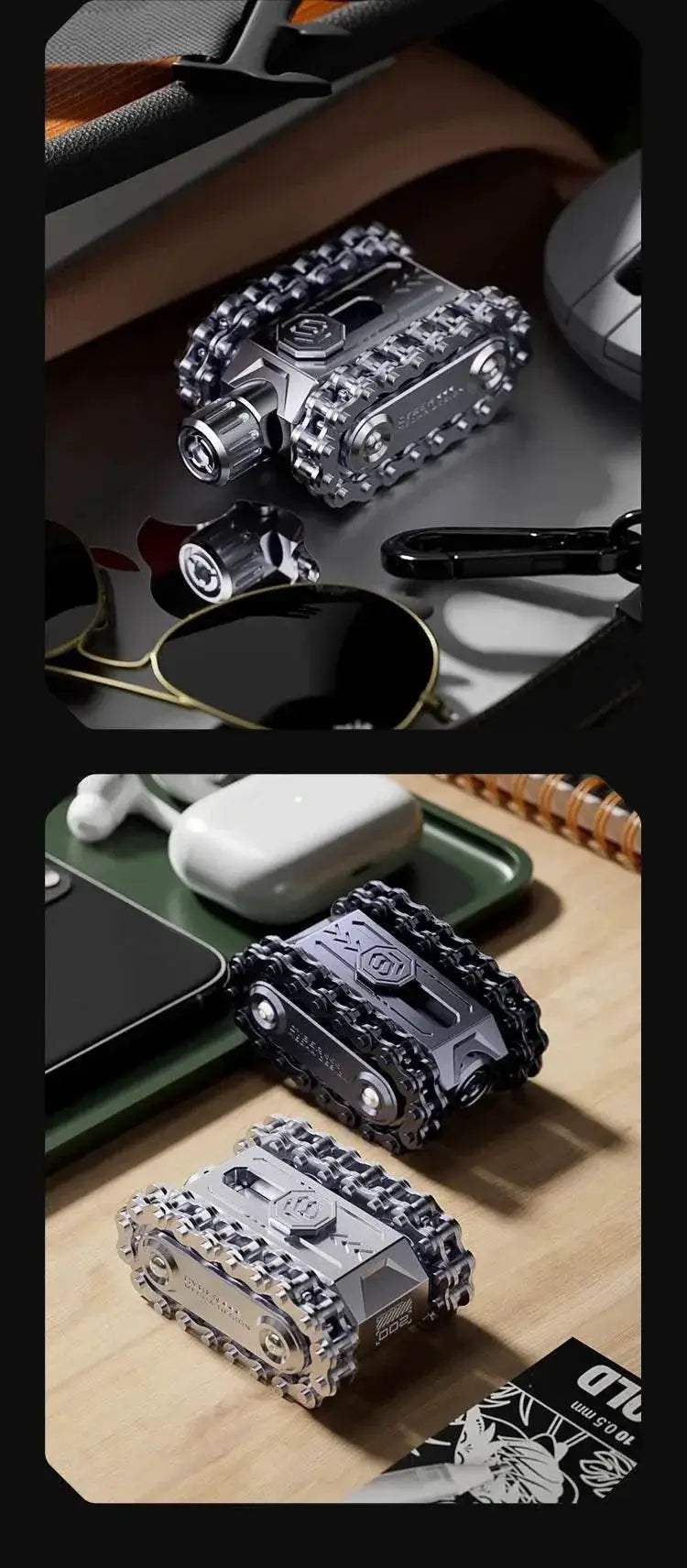 Metal Rotating Tank Fidget Toy Hardcore Military Style EDC - ToylandEU