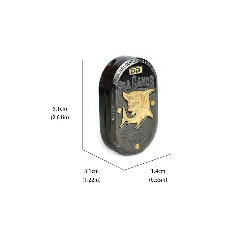 Metal Shark Slider Fidget Toy Anxiety Relief And Focus - ToylandEU