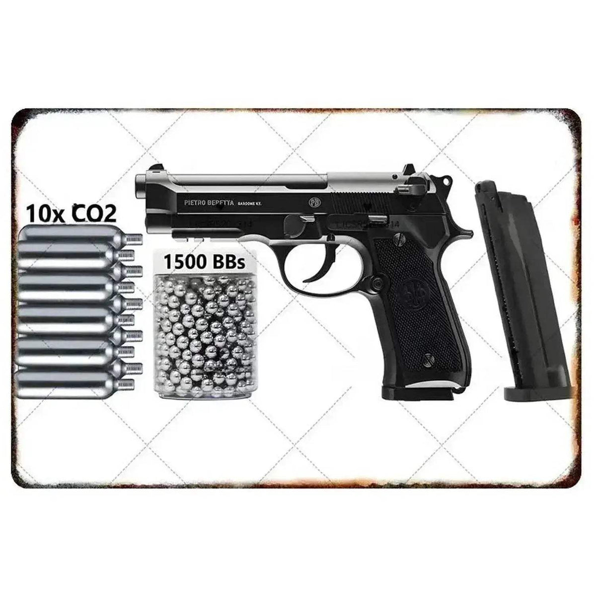  1PC Commanding Pistol Metal Signs for Military Wall Decor -  ToylandEU™