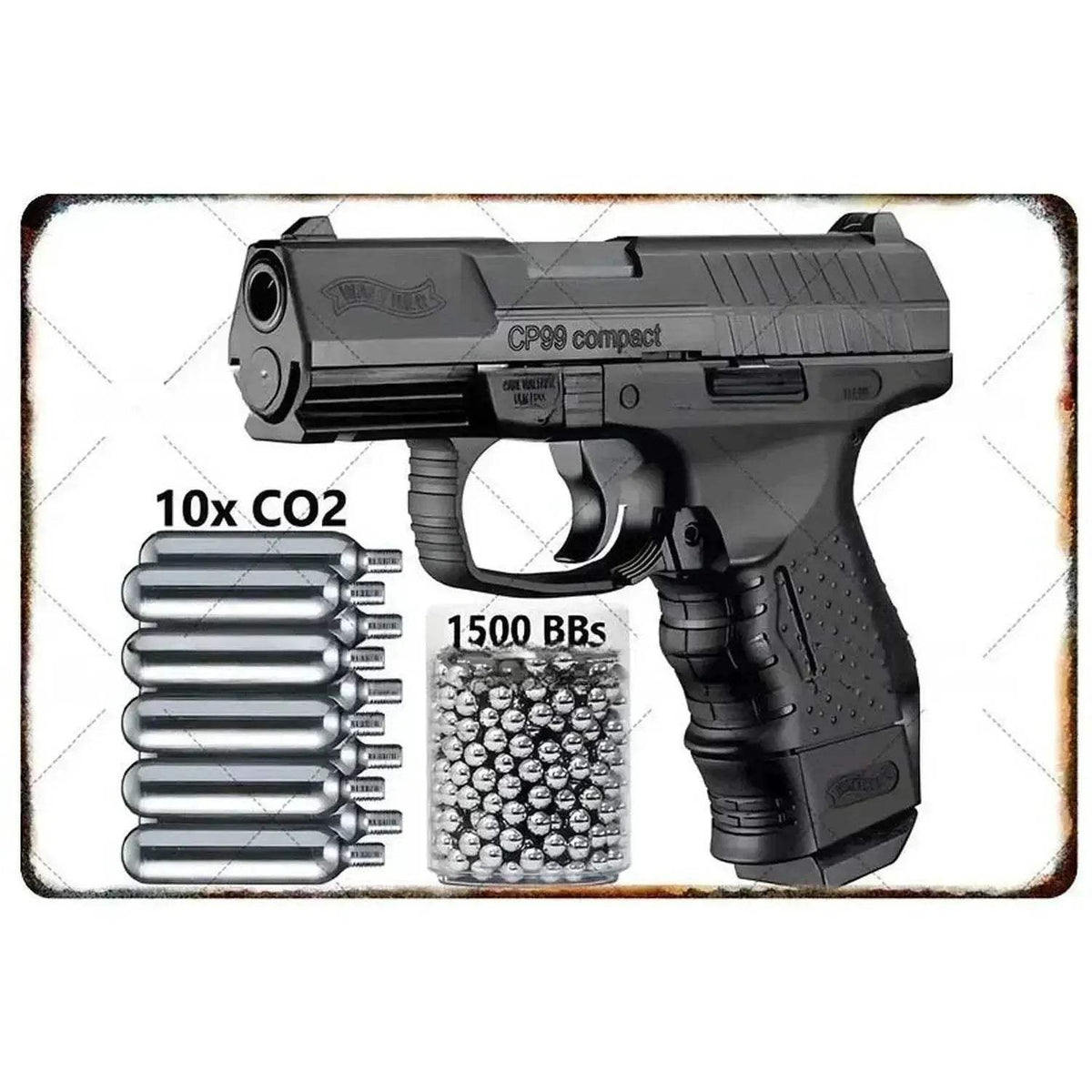  1PC Commanding Pistol Metal Signs for Military Wall Decor -  ToylandEU™