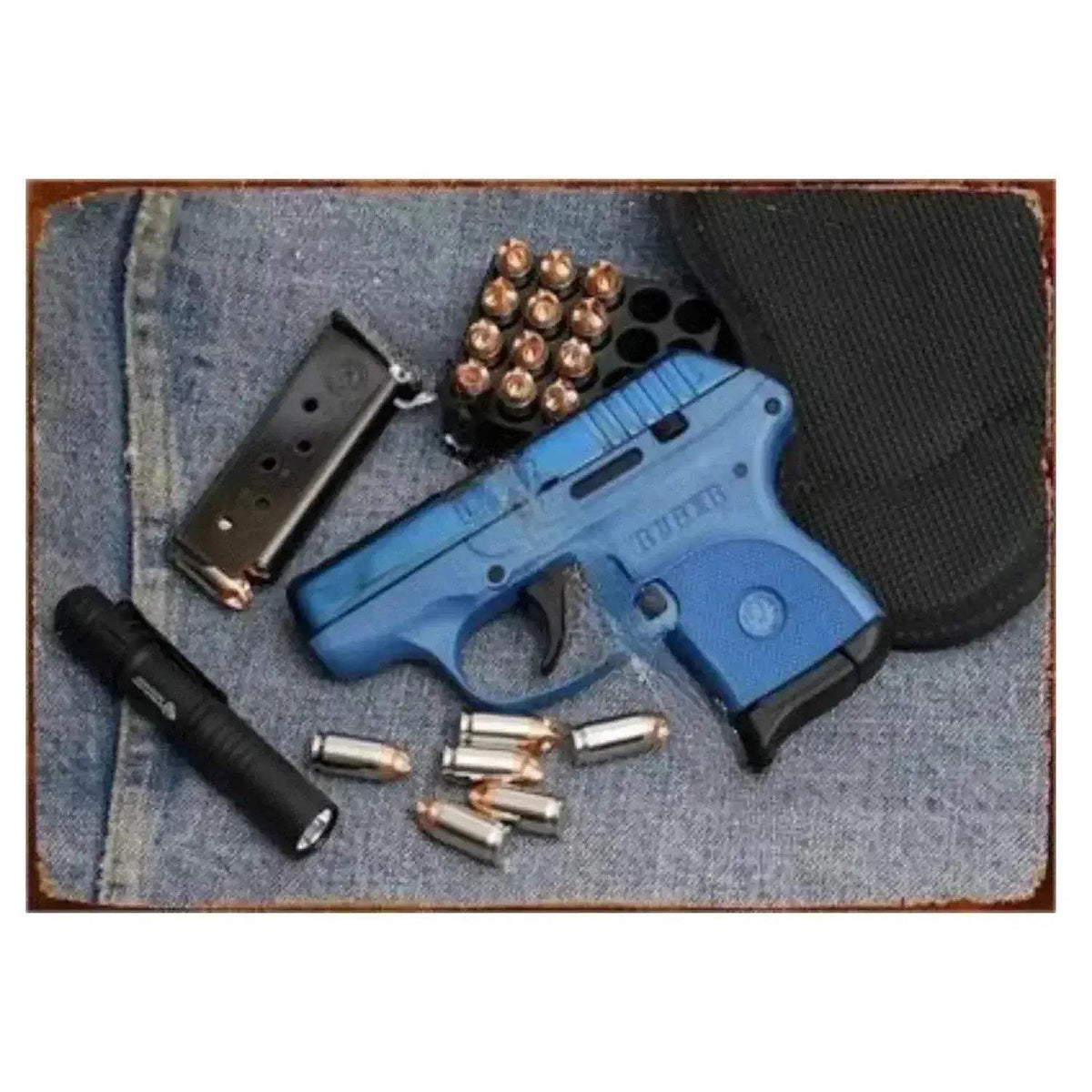  1PC Commanding Pistol Metal Signs for Military Wall Decor -  ToylandEU™