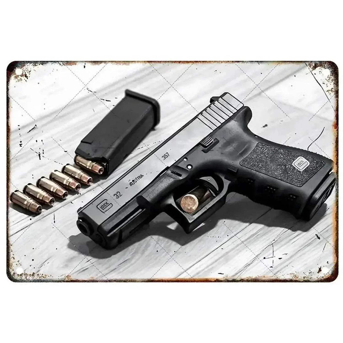  1PC Commanding Pistol Metal Signs for Military Wall Decor -  ToylandEU™