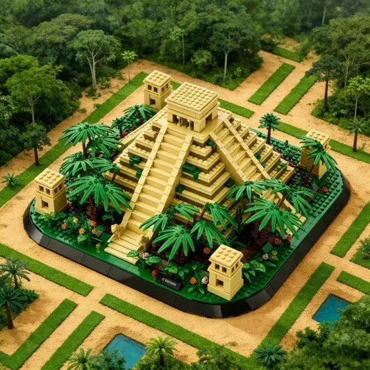  Mexico Mayan Pyramid 1346 Piece Building Blocks Kit -  ToylandEU™