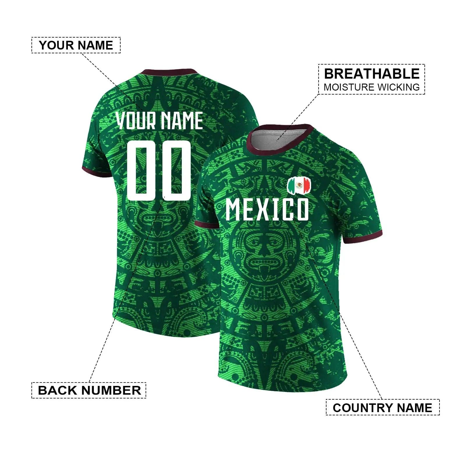 Mexico National Team Soccer Jersey Breathable -  ToylandEU™