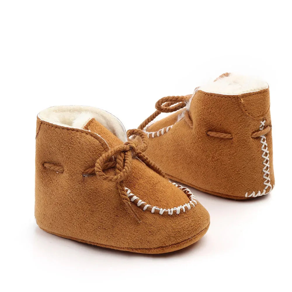 MiYuebb Winter Baby Booties Soft Soled With Plush Fur For Unisex 0-12 Months - ToylandEU