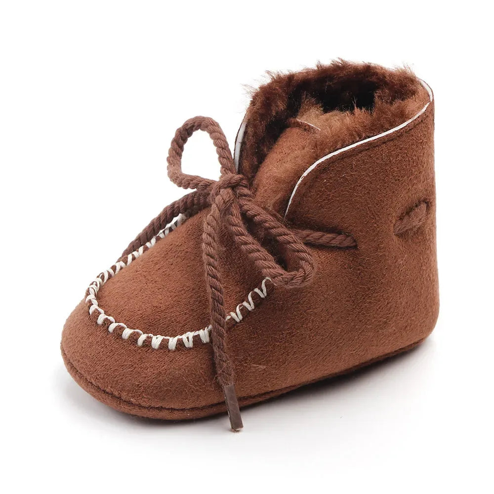 MiYuebb Winter Baby Booties Soft Soled With Plush Fur For Unisex 0-12 Months - ToylandEU