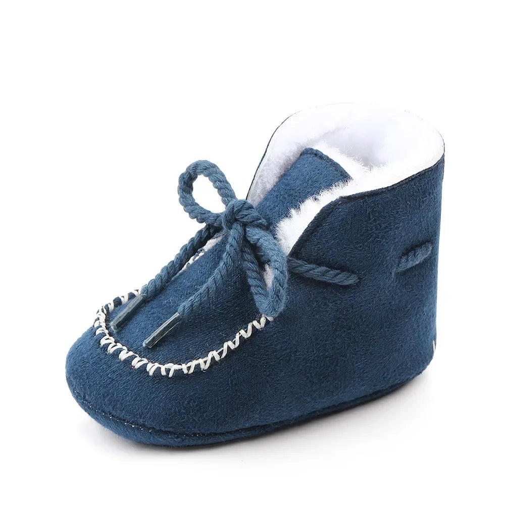 MiYuebb Winter Baby Booties Soft Soled With Plush Fur For Unisex 0-12 Months - ToylandEU