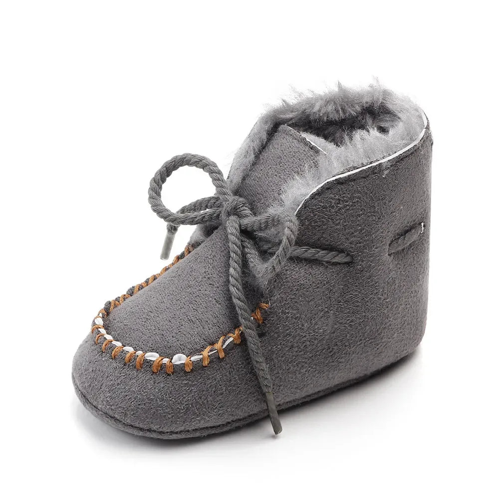 MiYuebb Winter Baby Booties Soft Soled With Plush Fur For Unisex 0-12 Months - ToylandEU